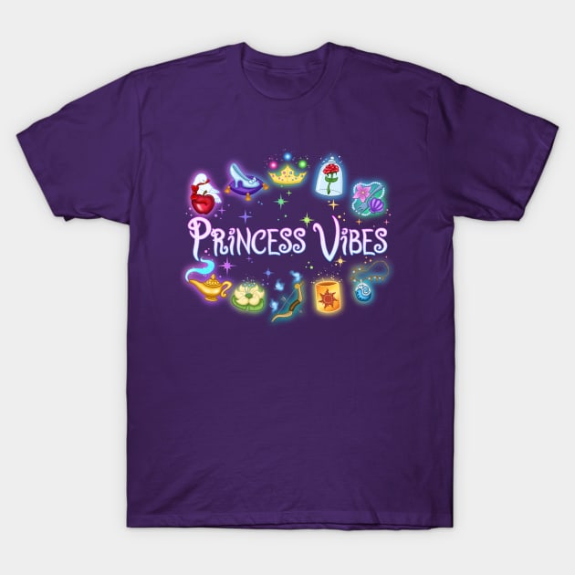 Princess Vibes T-Shirt by NikkiWardArt